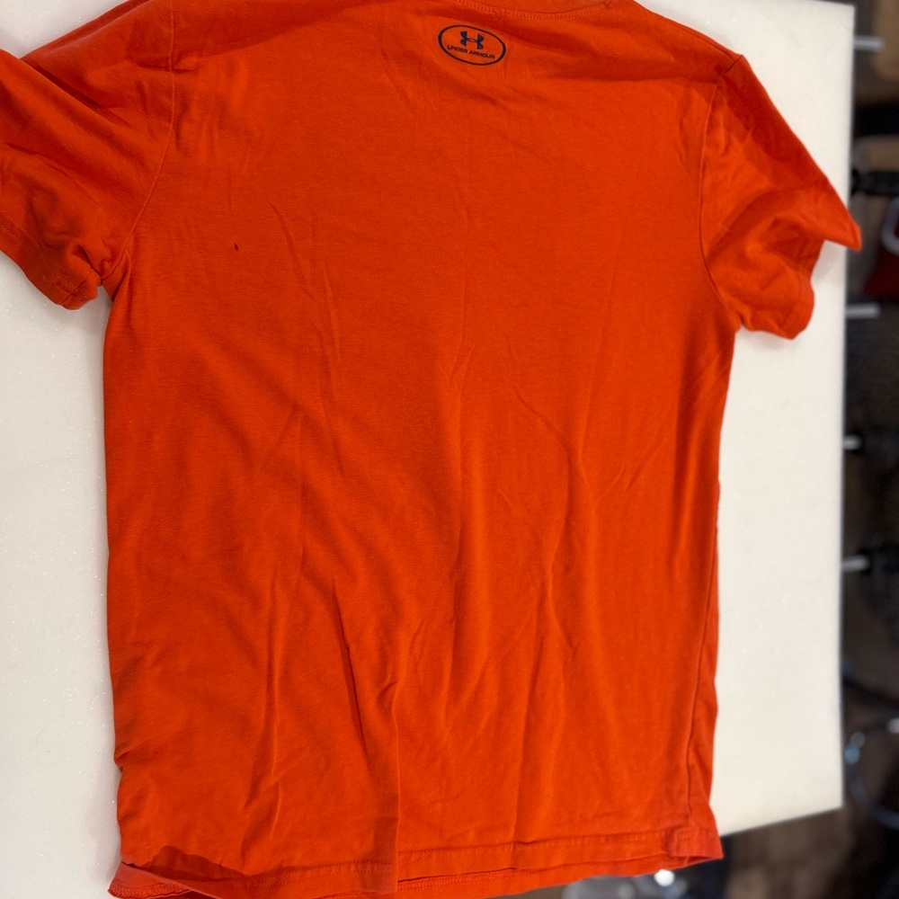 Under Armour Kid’s Bright Orange Tee - Picture 3 of 4